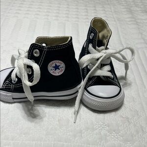 Converse Kids Black and White High-Top Sneakers